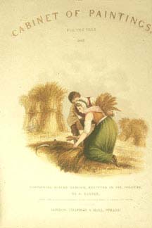 George Baxter's print "Burns and his Highland Mary" from the title page of The Cabinet of Paintings